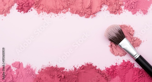 Blush powder in pink hues w...