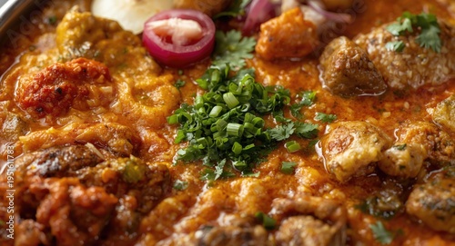 A rich Indian vegetarian th...