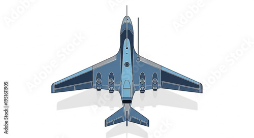 Detailed overhead view of a modern military aircraft model on white background.