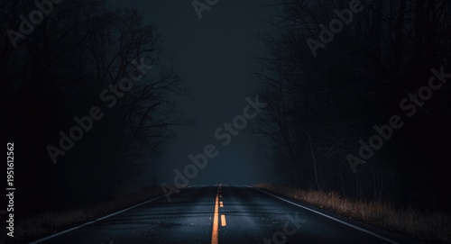 Shadowy highway framed by d...
