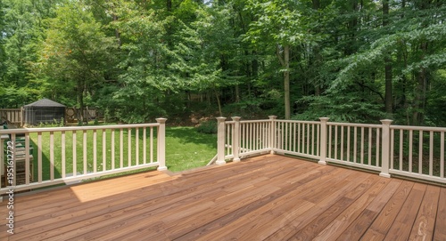 Deck renovation background ...