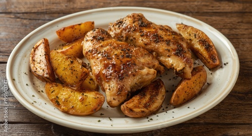 Garnished organic roasted c...