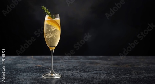 Mimosa cocktail in elegant ...