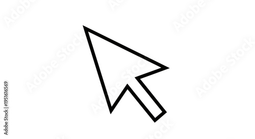 Computer cursor or mouse pointer icon representing digital navigation and interface selection