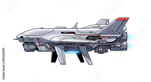 Futuristic aircraft design showcasing advanced technology and sleek aerodynamic features for efficient flight.