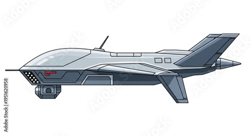 Futuristic aircraft design with sleek lines and advanced technology for aerial transport.
