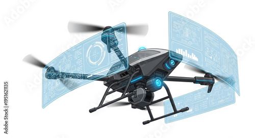 Advanced drone technology showcasing aerial capabilities and innovative design features.