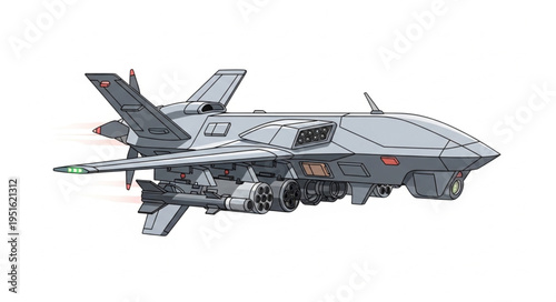 Futuristic aircraft design showcasing advanced technology and innovative engineering for aerial transport.