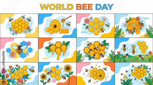 World Bee Day Celebration Collage