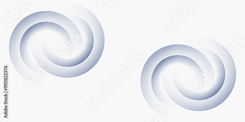 Abstract white background with blue circle lines. Digital future technology concept. vector illustration.