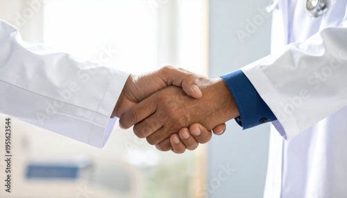Wallpaper Mural Doctor and Patient Shaking Hands in Clinic. Torontodigital.ca