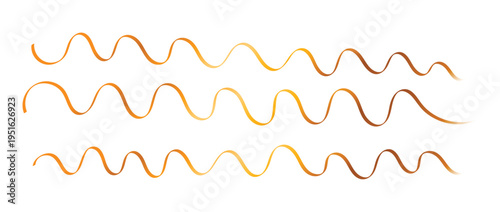 gold line vector element, metallic wavy lines, curly gold streamers, abstract gold ribbons, isolated design element, luxury gold swirls, floating golden lines, modern graphic element.