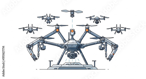 Simple abstract image with minimal elements and clean composition