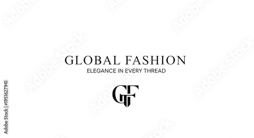 Global Fashion Logo - A Symbol of Worldwide Style and Trends.
