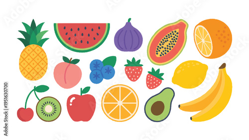 A vibrant assortment of various fresh fruits on display