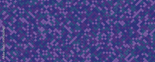 Abstract geometric pattern with purple and teal diamond shapes forming a repetitive grid