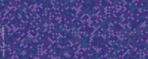 Geometric diamond pattern with contrasting purple and teal hues in a repeating design.