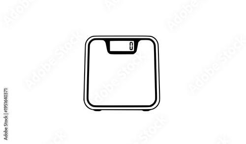 Minimal Weighing Scale Icon Vector Weight Measurement Device