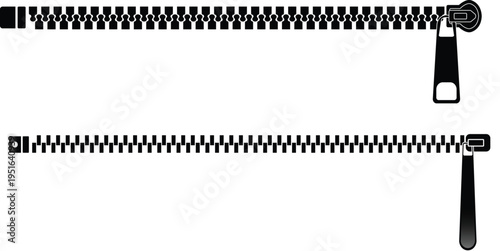 Seamless zipper fastener brush set