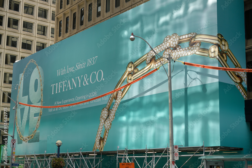 Fototapeta premium future location of the Tiffany & Co. flagship store in Toronto, 1200 Bay Street (also known as 66 Bloor Street West
