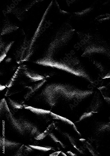 Large halftone black paper texture with a transparent background