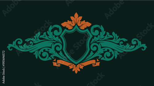 Premium heraldic crest  with elegant shields, crowns, lions, and ornamental flourishes, crafted for luxury branding, wine labels, wedding logos, certificates, badges, and high-end business.