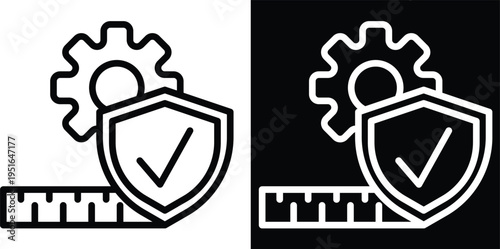 control Two-tone version in black and white background