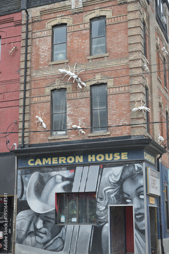 Obraz premium exterior of The Cameron House, a live music venue, located at 408 Queen St W, Toronto