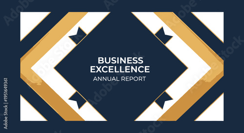 Business Excellence Annual Report Cover Design.