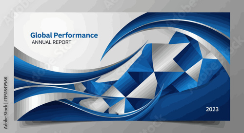Global Performance Annual Report 2021 Abstract Design.