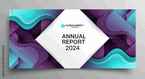 Global Connect Telecom Annual Report 2024 Cover Design.