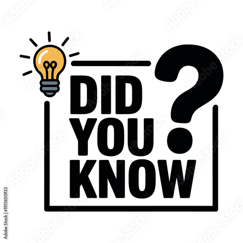 A creative graphic with a lightbulb and question mark