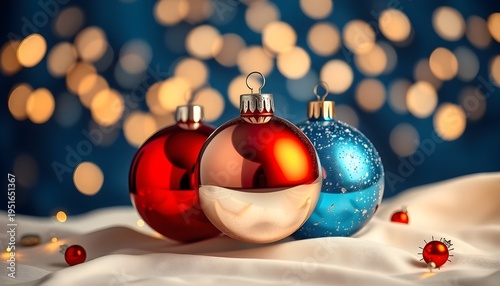 Christmas ornaments display festive setting photography holiday vibes close-up focus