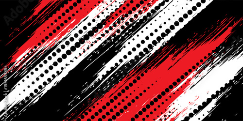 Gaming esport background striking stripes electric banner vector illustration design red black grunge brush wing comic pattern modern abstract concept livery stripes decal paint splash splatter.eps 10