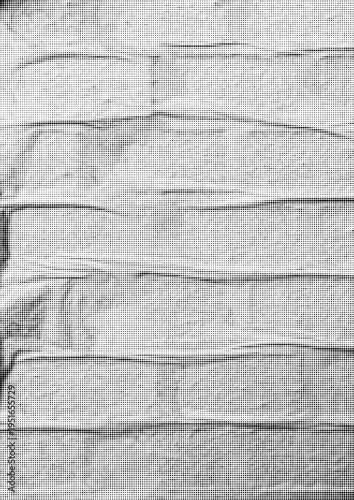 Large vector halftone glued paper texture with a transparent background