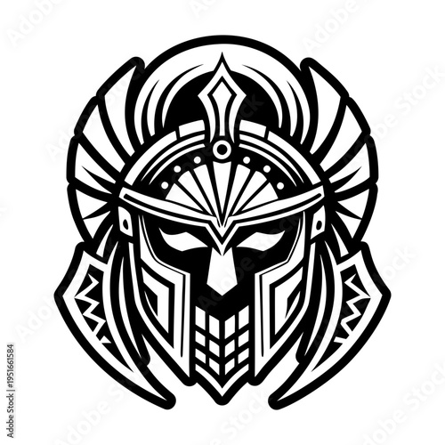 A filled style icon of conqueror symbol