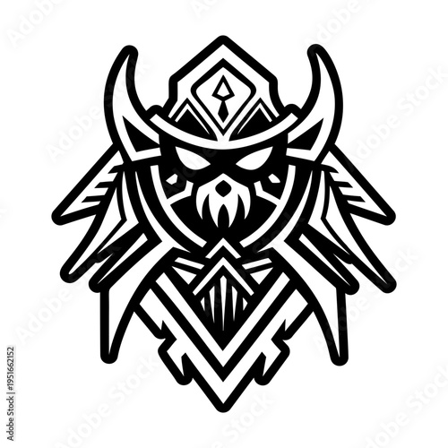 A filled style icon of assassin symbol tattoo
