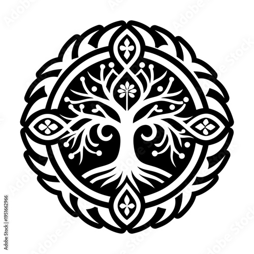 A filled style icon of tree symbol