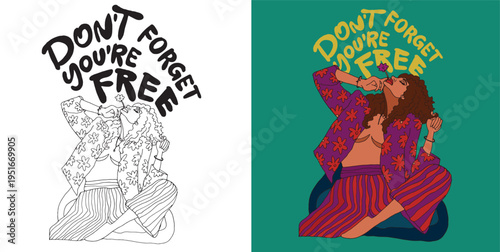 Trendy hand drawn doodle lettering quote. Lettering for t-shirt design, mug print, bag print, clothes fashion. 100% hand drawn vector image.
