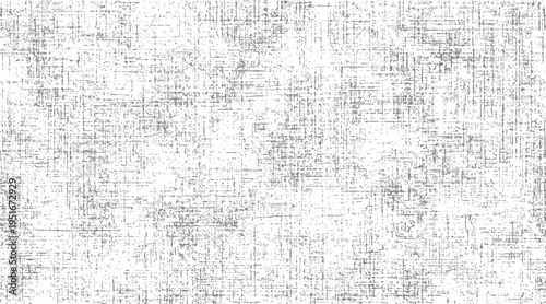 Grey textured overlay with random dots and lines on white background. Abstract pattern with a distressed feel. Grungy surface effect