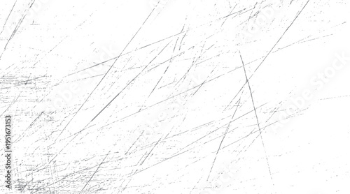 White background with scattered grey scratches and dots texture