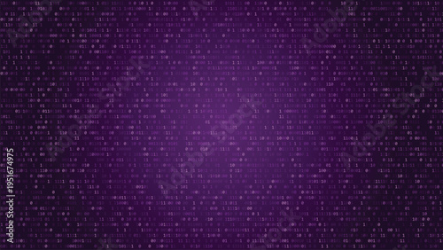 Digital code background with blue binary numbers and data visualization elements for tech and programming concepts