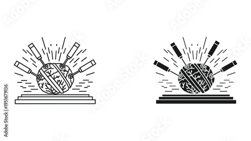 Brain Analysis Technology Concept