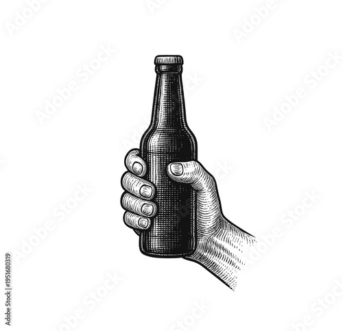 Hand-Drawn Retro Female Mixed Martial Arts Fighter Performing High – Vintage Engraving art