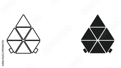 Geometric Structure Polygon Pattern Logo Symbol