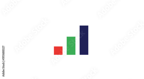 Abstract graphical representation of growth, data visualization, and progress depiction