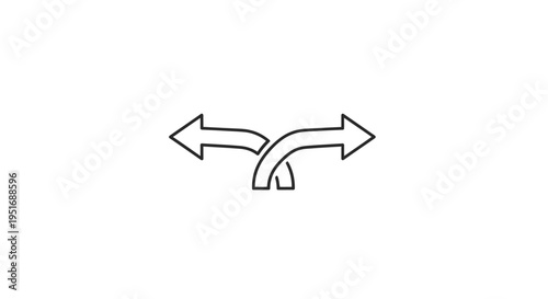 Arrows Symbolizing Choices and Directions, Indicating Diverse Pathways or Options Clearly