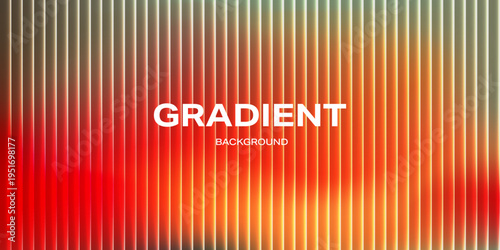 Ripple glass gradient background with vertical translucent stripes in warm red, orange, and white tones. Glossy blurred texture with refraction effect, glowing light, and smooth modern depth.