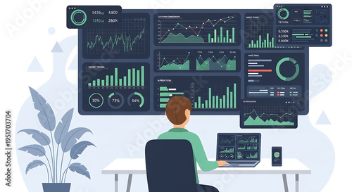 Virtual Meeting With AI Assistant Summarizing Discussion and Highlighting Action Items