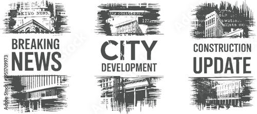 Breaking News City Development Construction Update Newspaper Building